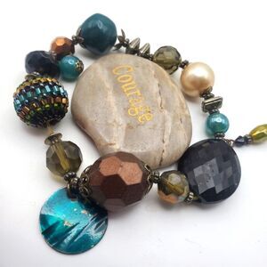 Sea blue‎ mermaid temptress jingle sequined bracelet